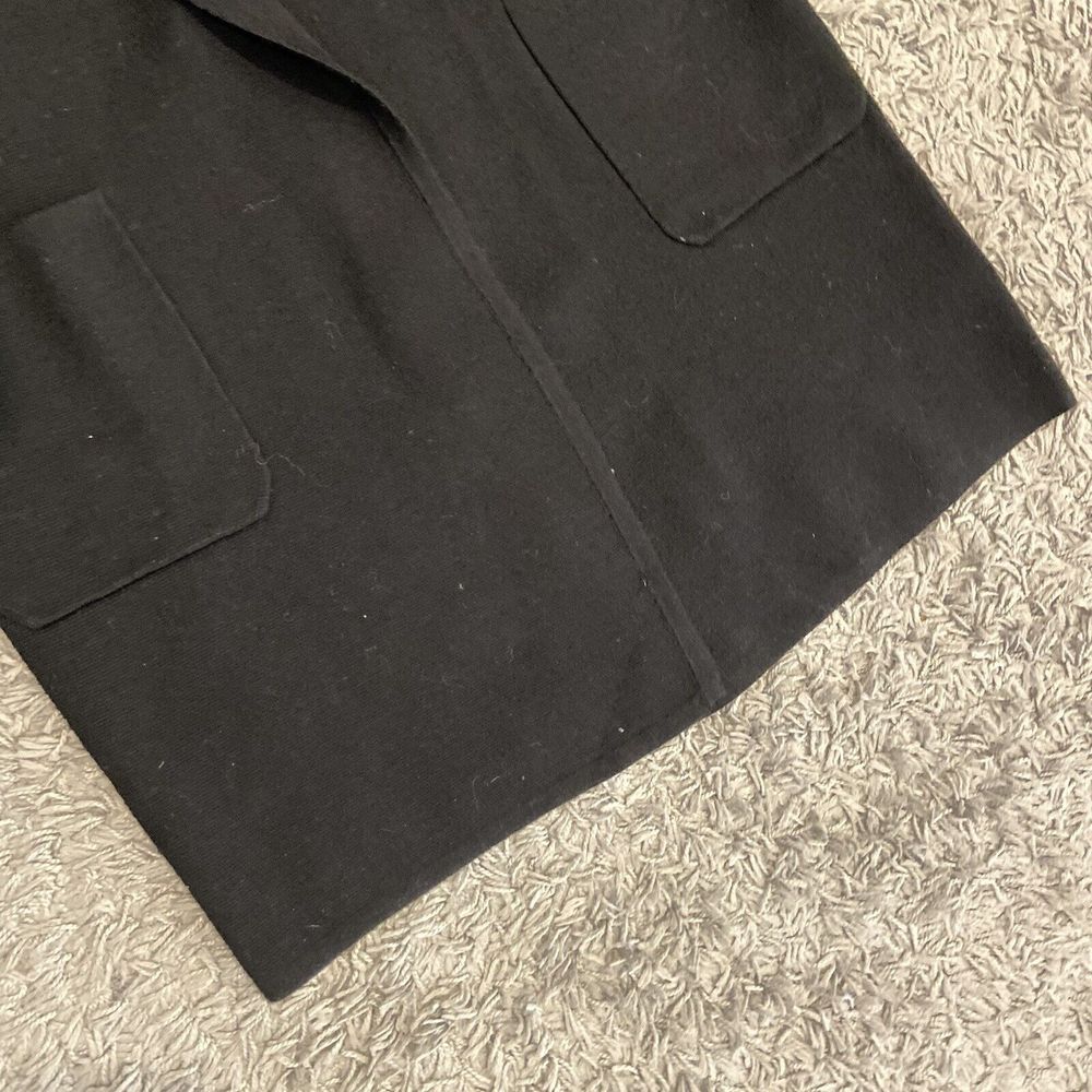 J.CREW 365 Juliette Collarless Sweater Blazer In Black Size M Merino Wool Blend - Picture 11 of 16